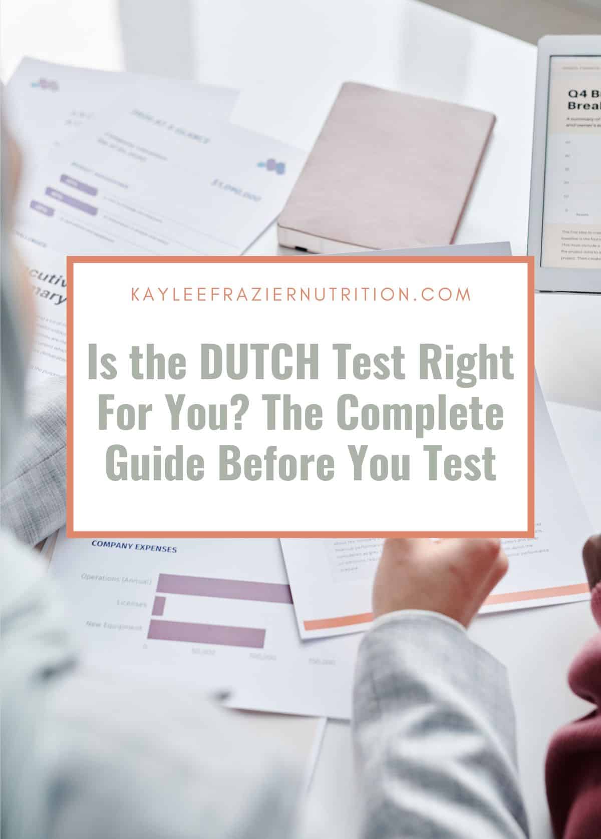 Image of people reviewing test results with the name of the post overlaid.